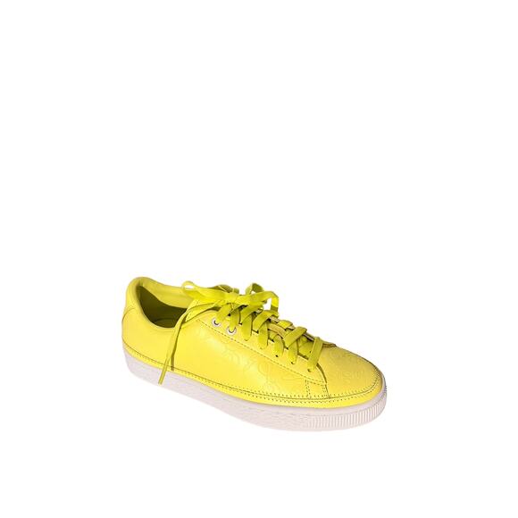 Puma Lifestyle PUMA x Emoji Basket Sneakers Sunny Lime-Puma Womens 6 - Picture 1 of 11